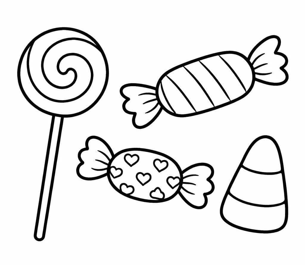 스케치 사탕 과자