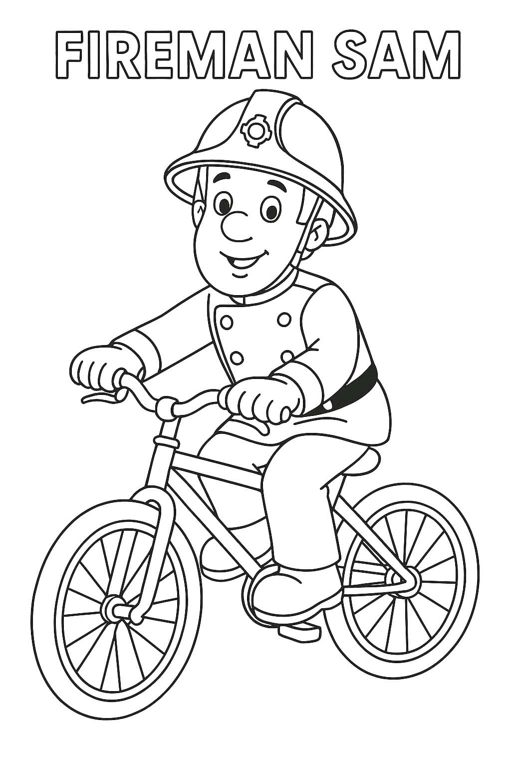 출동! 소방관 샘 스케치