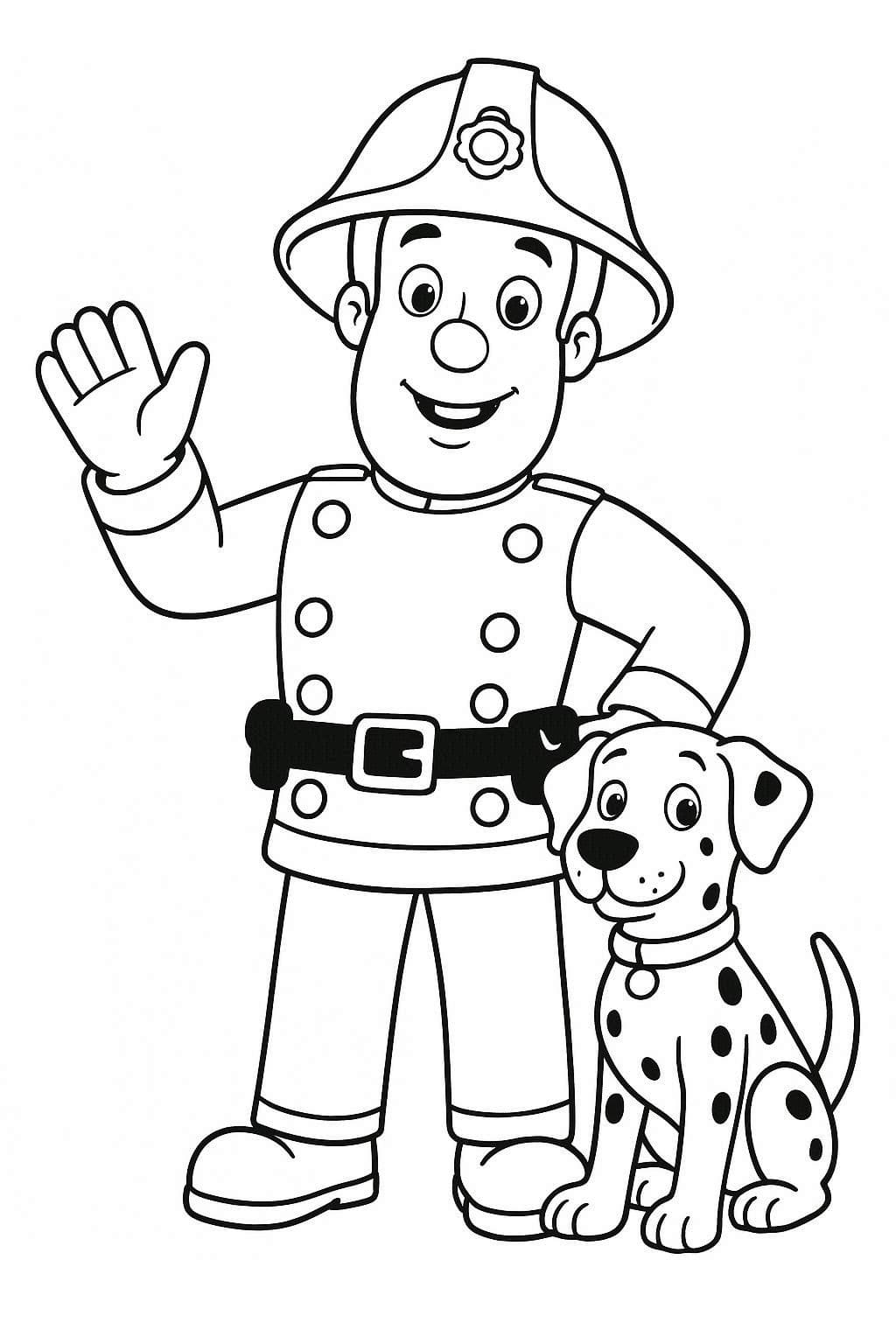 기초적인 그리다 출동! 소방관 샘