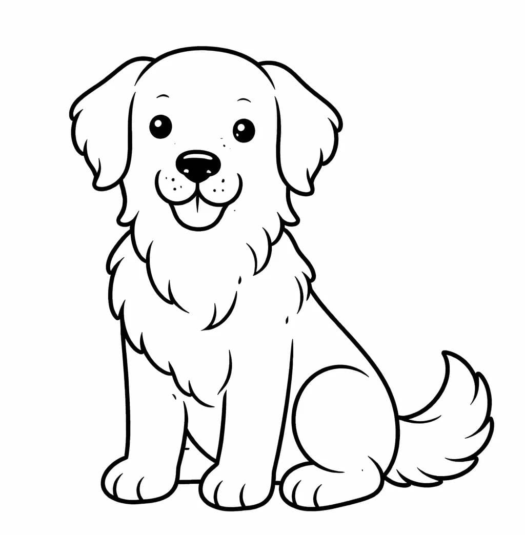 골든 리트리버 해피독