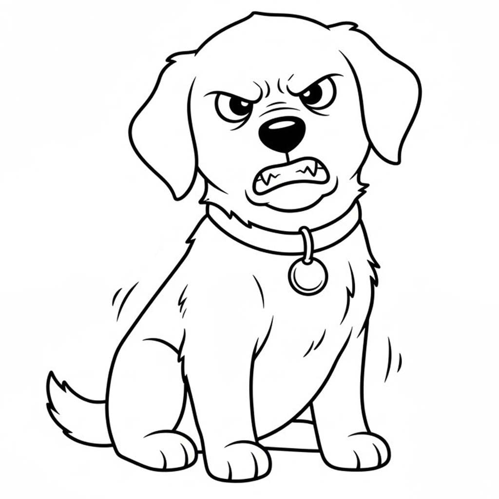 골든 리트리버 화난