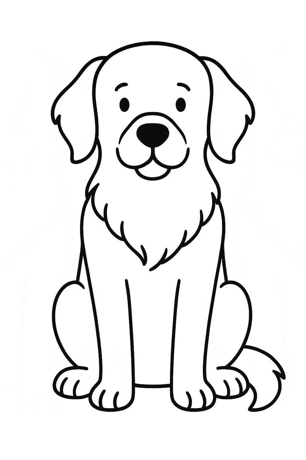 골든 리트리버 미소