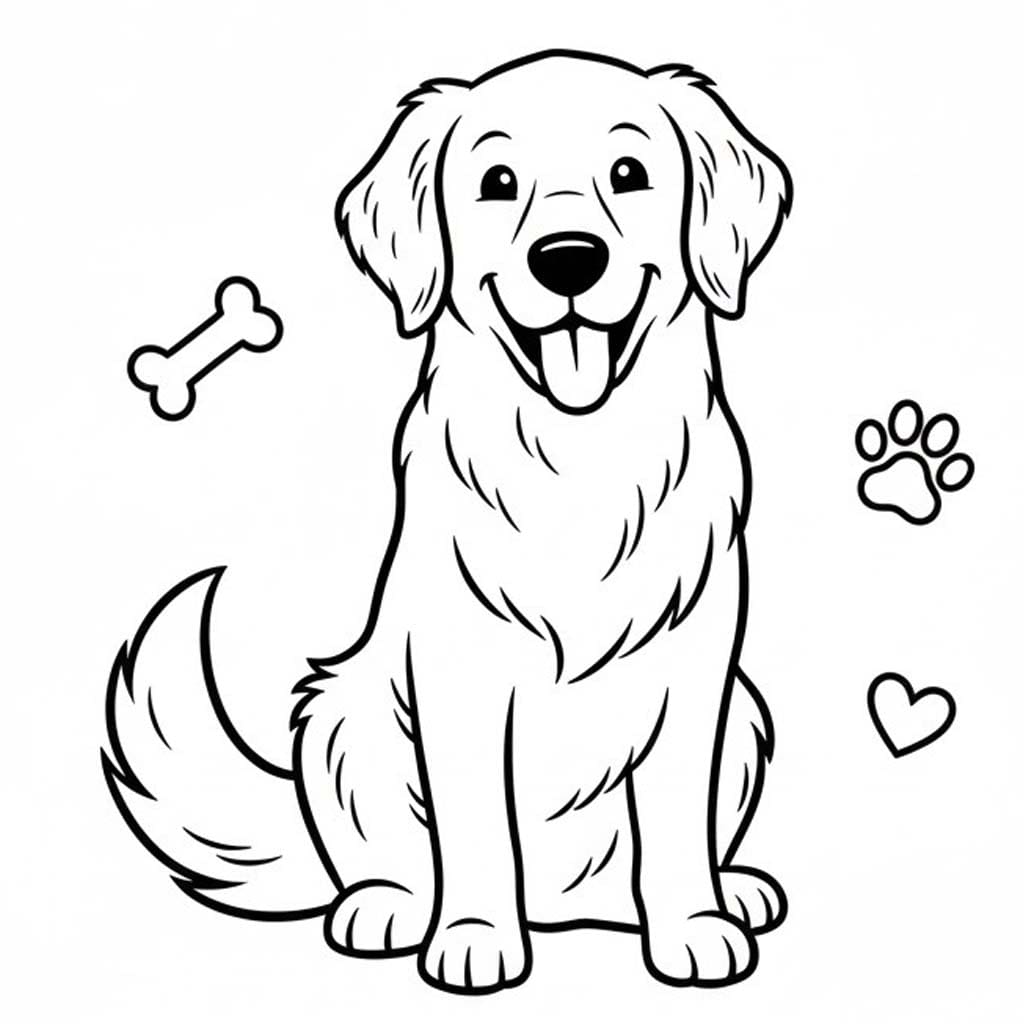 골든 리트리버 무료 인쇄 가능