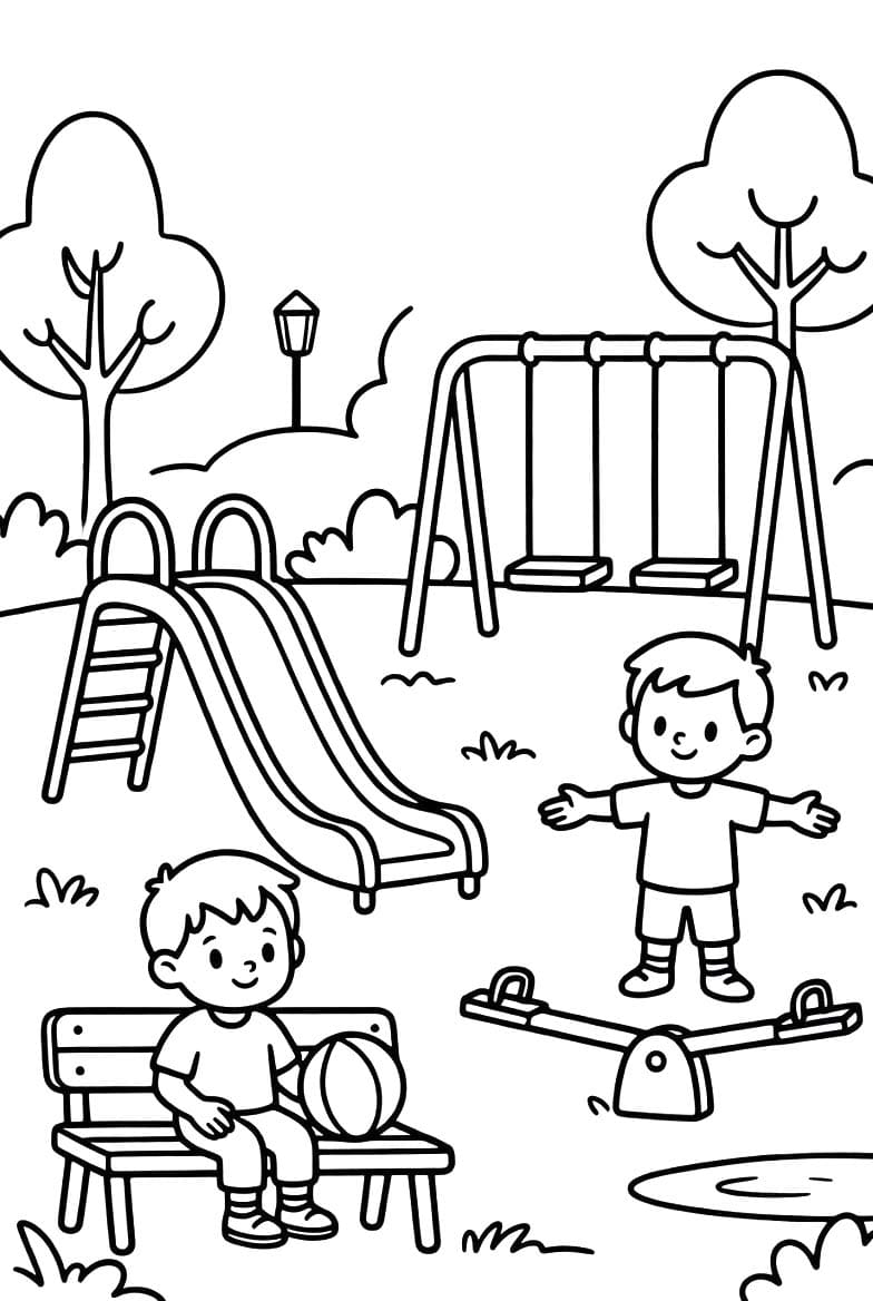 공원 이미지 단순한