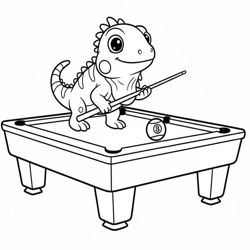 이구아나 그리다