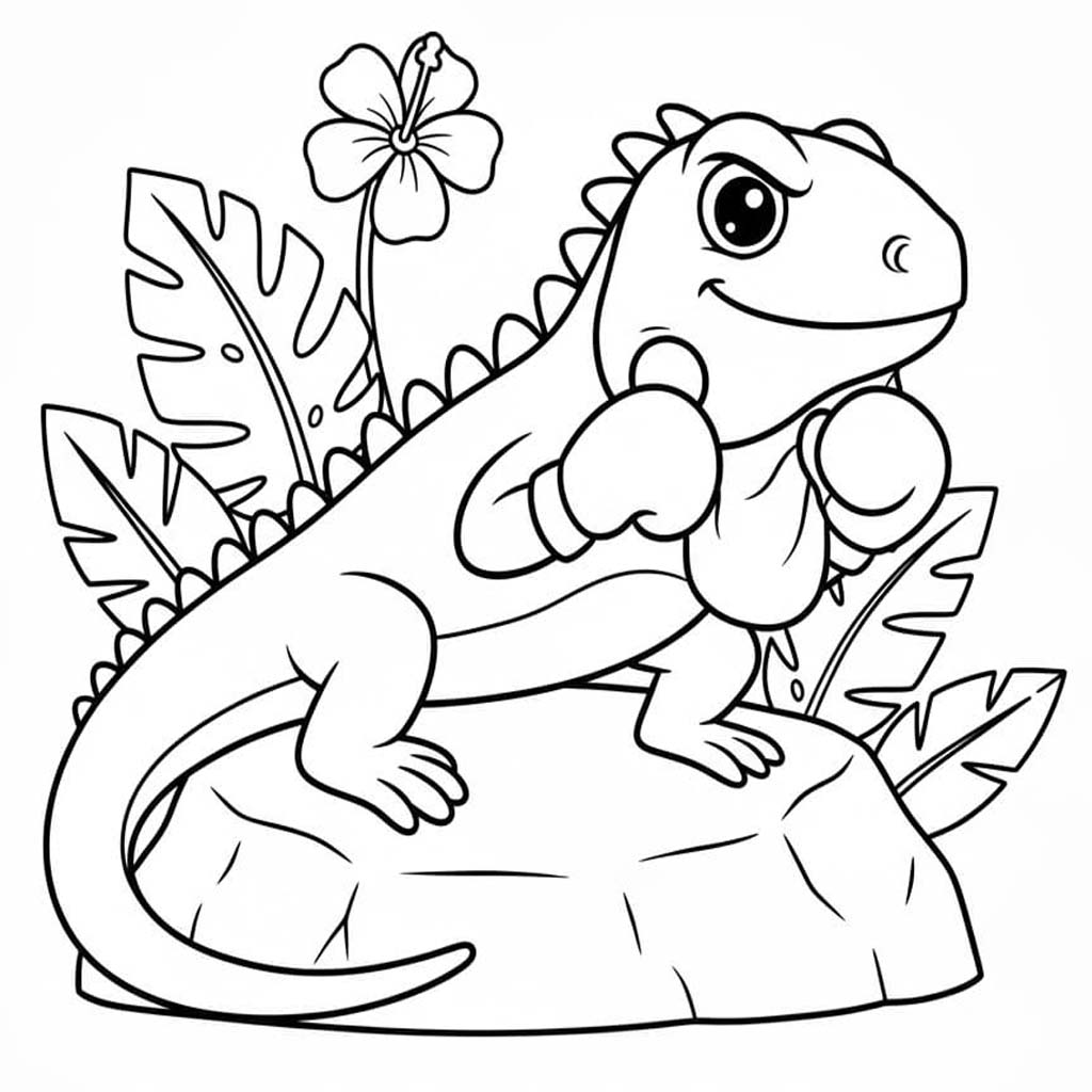 이구아나 이미지 인쇄 가능