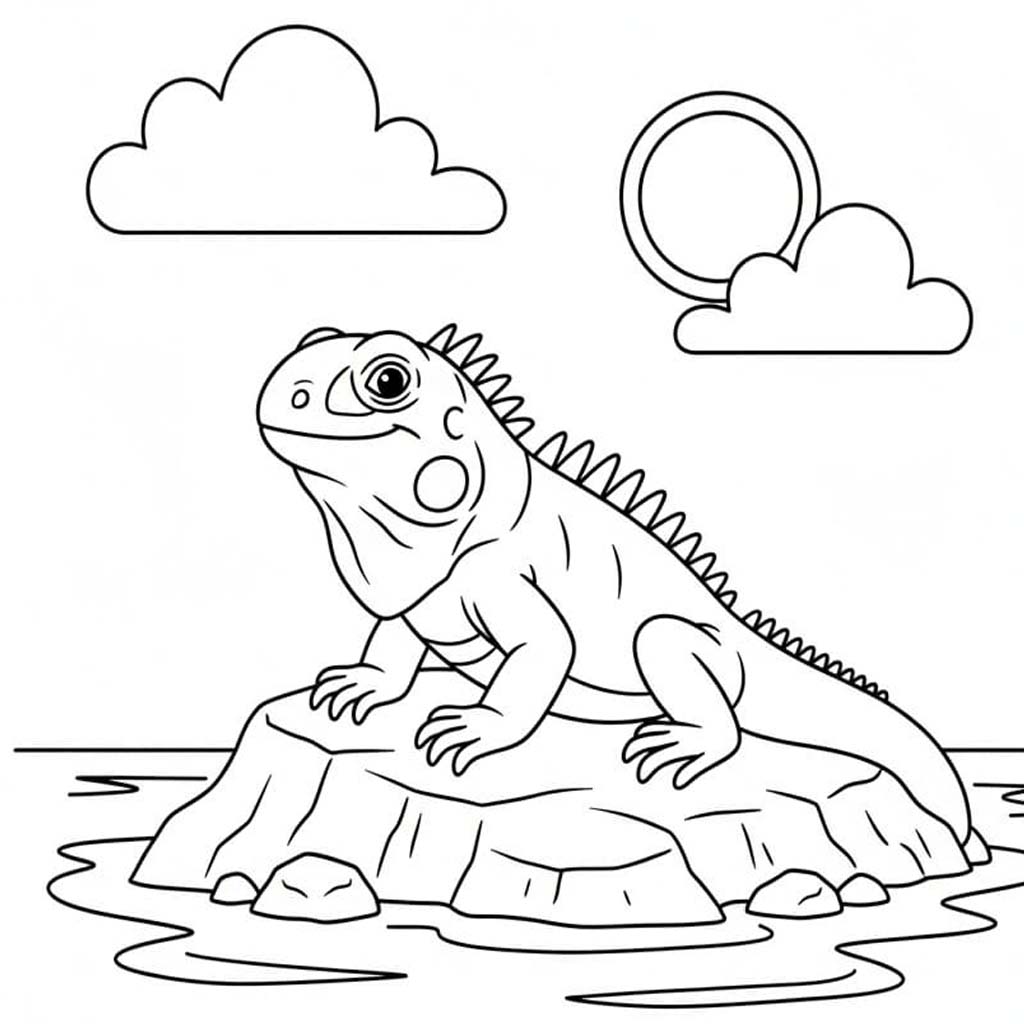 이구아나 이미지 인쇄