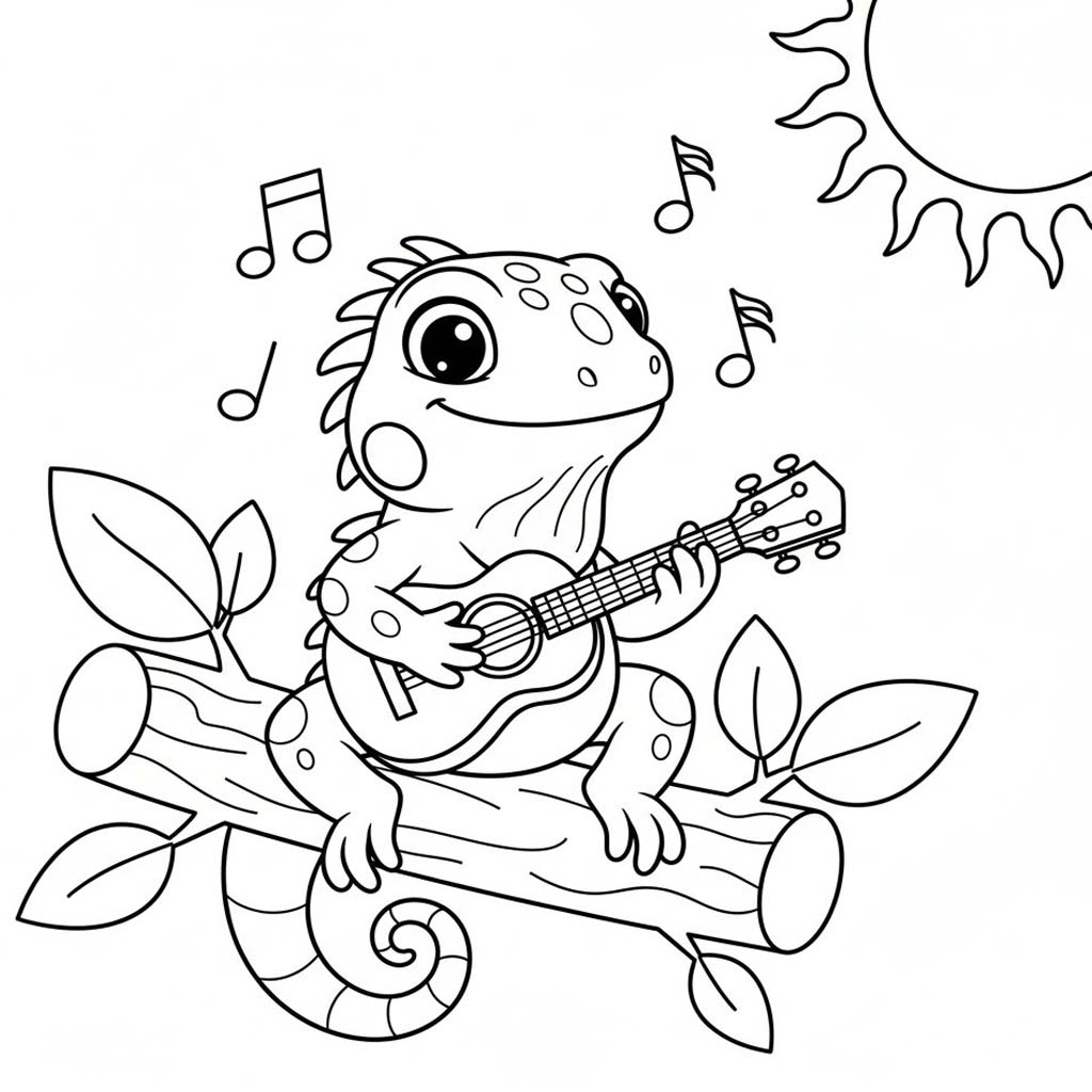 이구아나 무료로 인쇄 가능