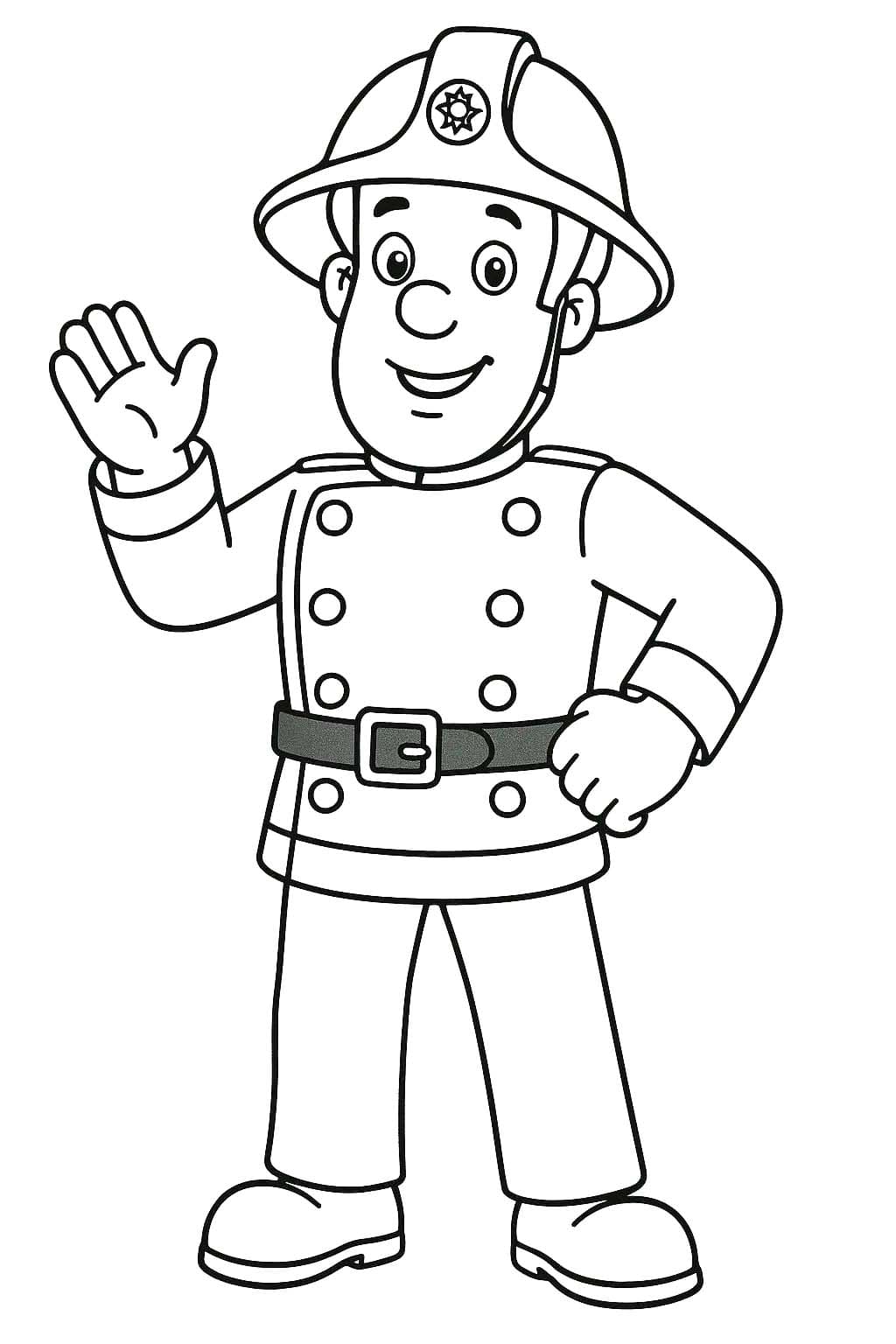 출동! 소방관 샘 색칠하기놀이