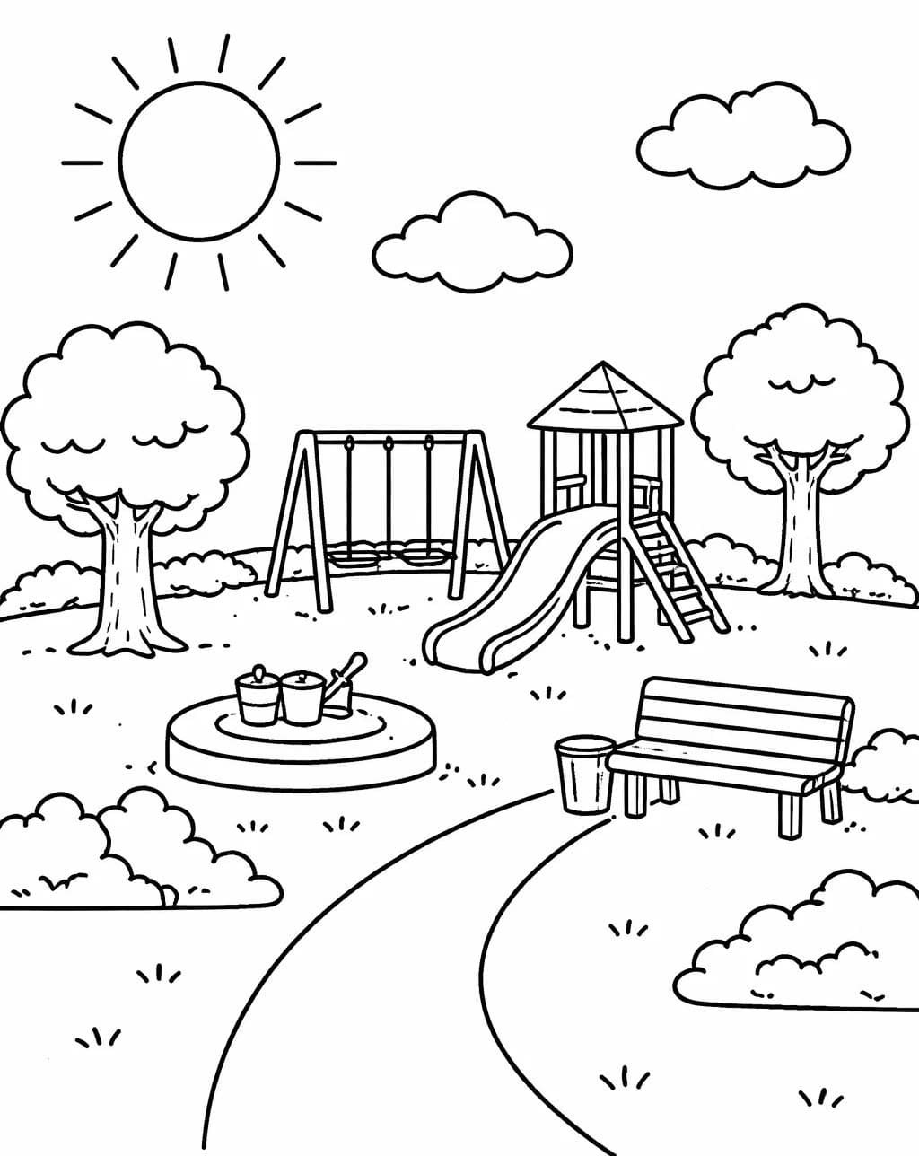 인쇄 가능 그림 공원