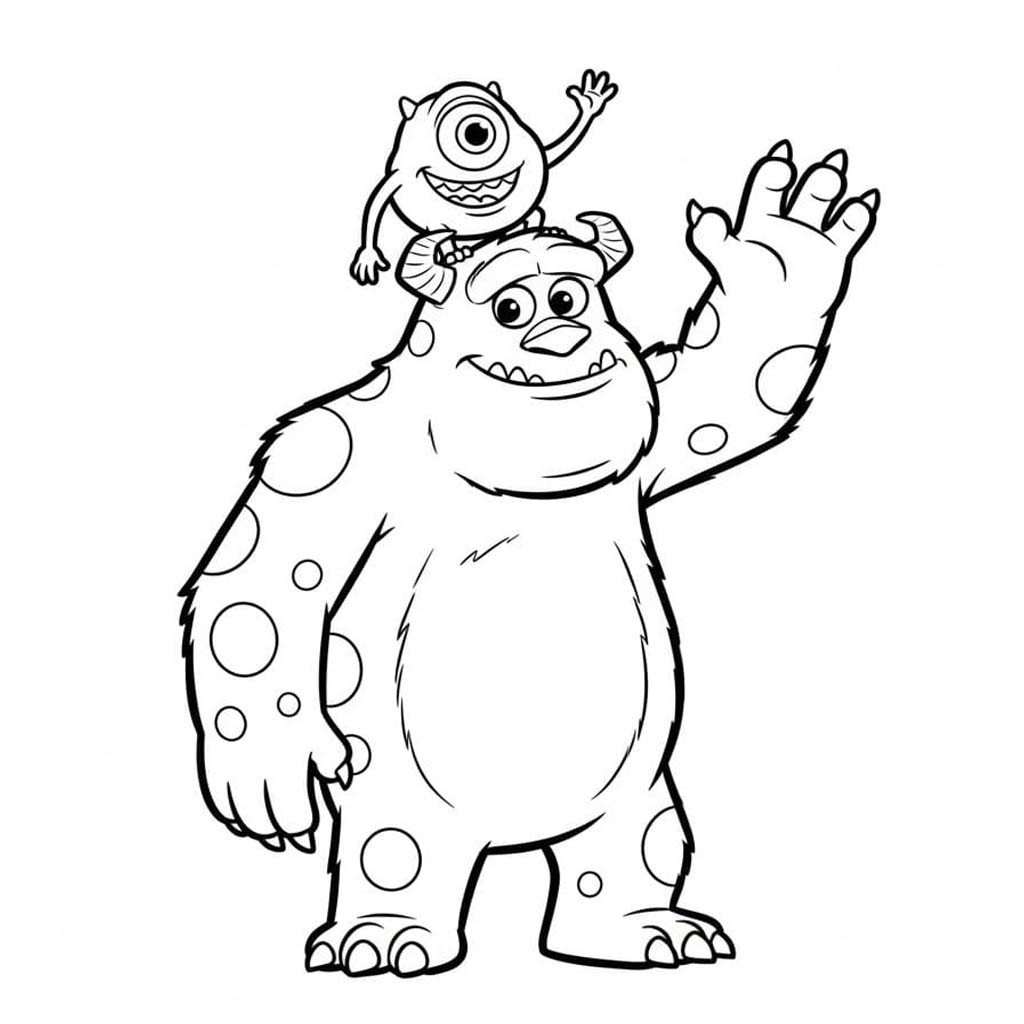 몬스터 주식회사 이미지 인쇄