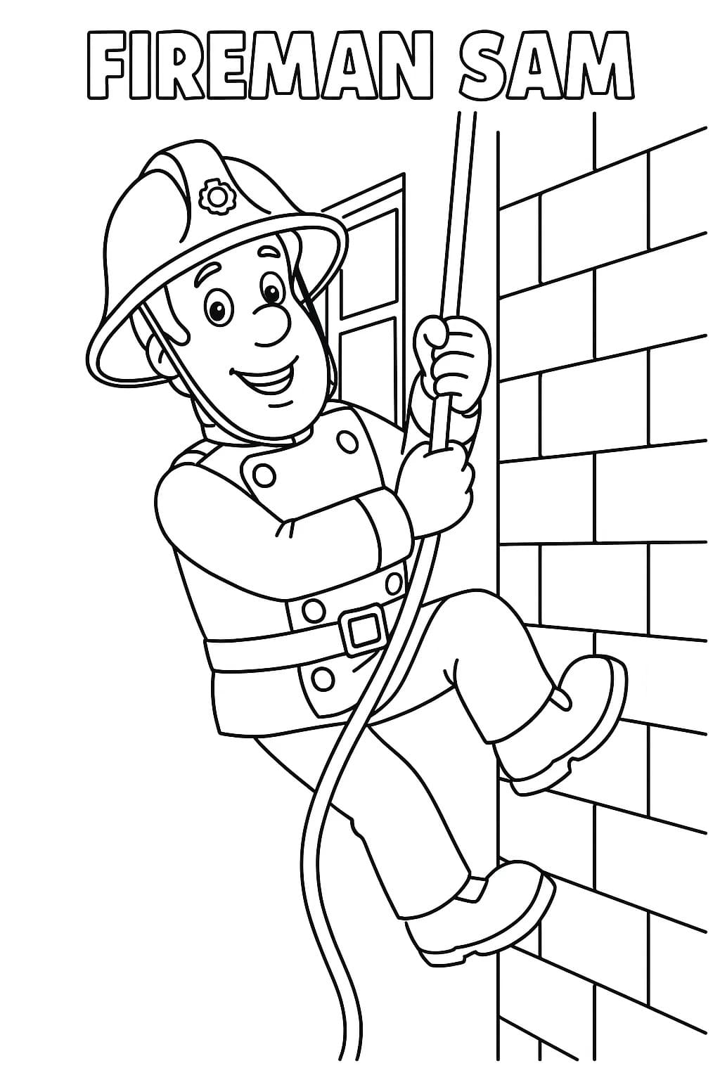 무료로 그리다 출동! 소방관 샘