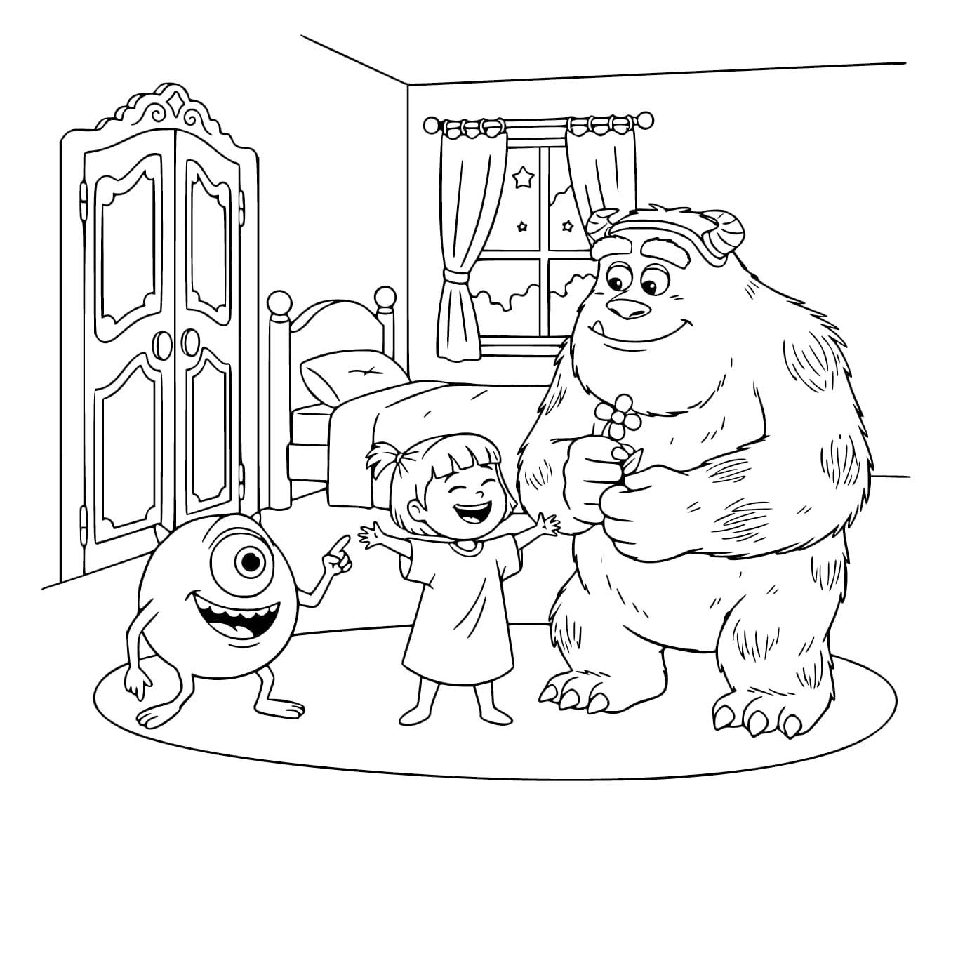 무료로 인쇄 가능 몬스터 주식회사