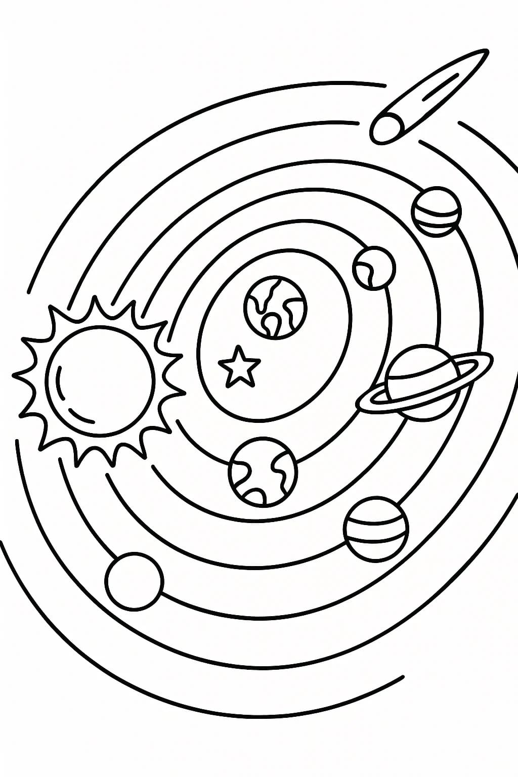 무료로 태양계 그리다