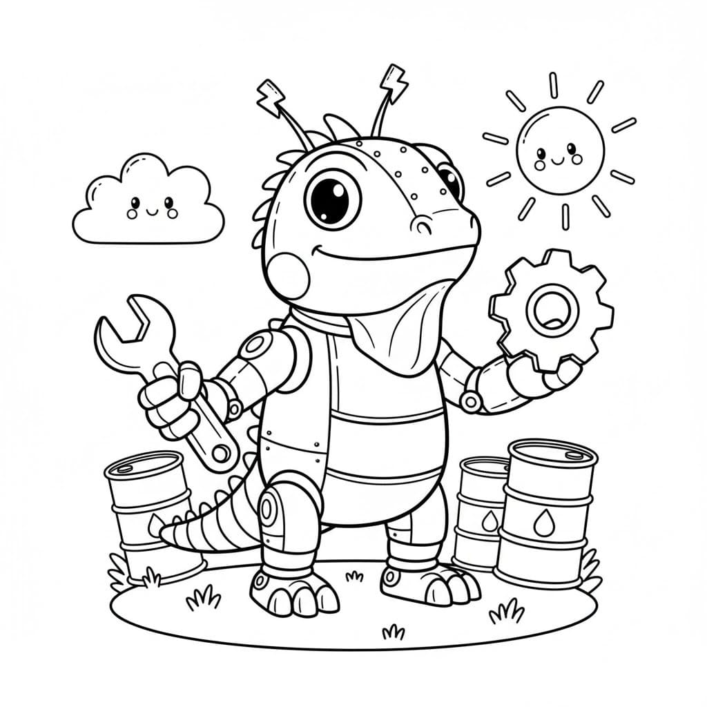 쉬운 그리다 이구아나