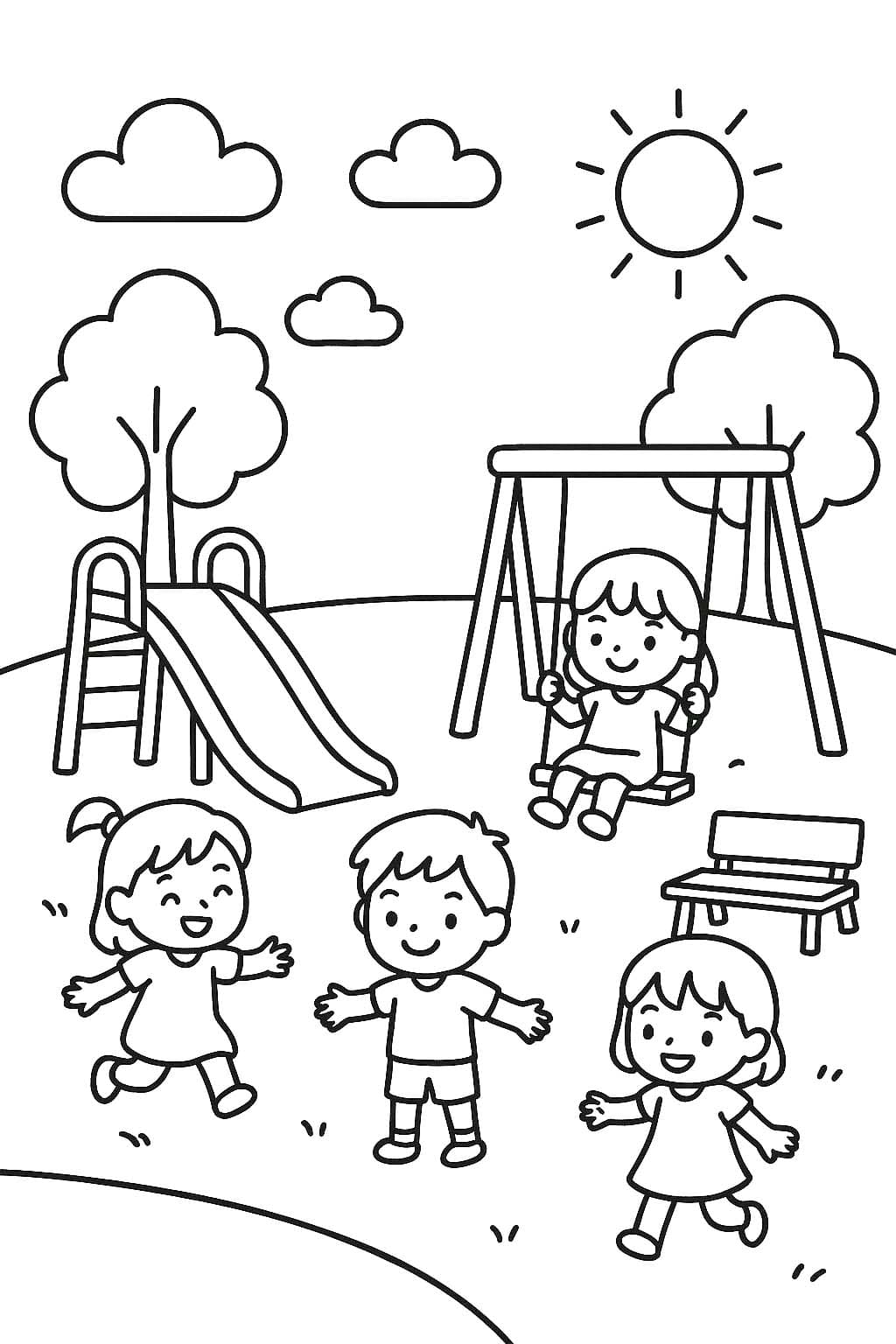 공원 색칠하기놀이