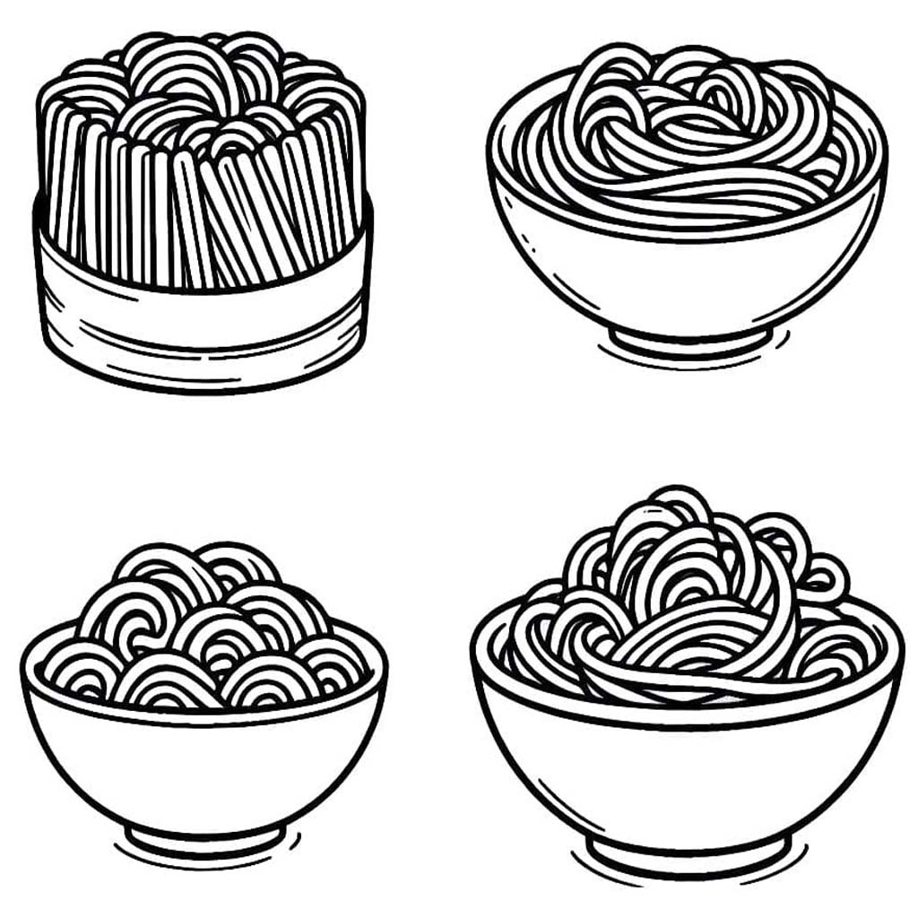 베이식 국수 그리다