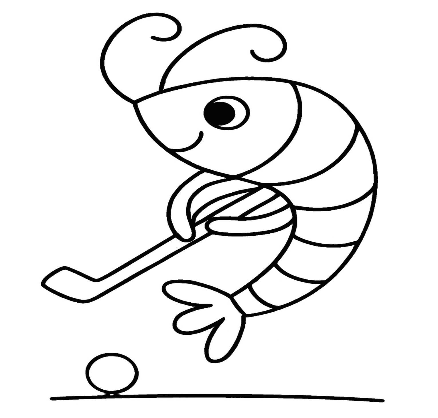 베이식 새우 그리다