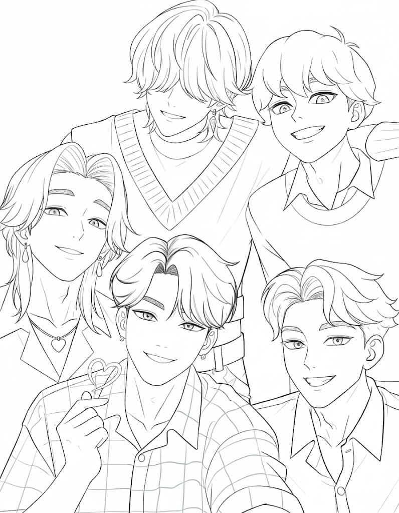 그림 사자 보이즈 인쇄