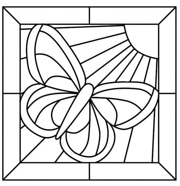 그림 스테인드글라스 인쇄