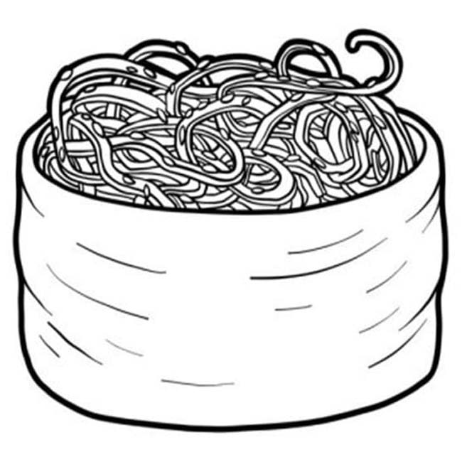 국수 이미지 단순한