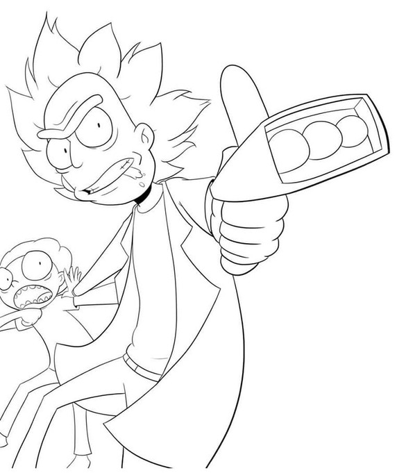 인쇄 릭 앤 모티