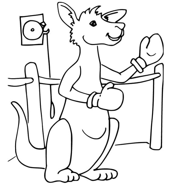 캥거루 이미지 인쇄 가능