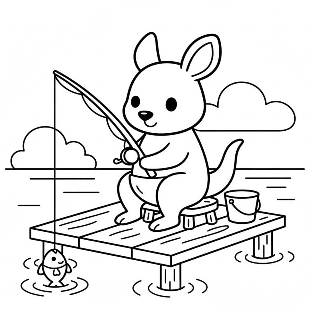 캥거루 인쇄 가능