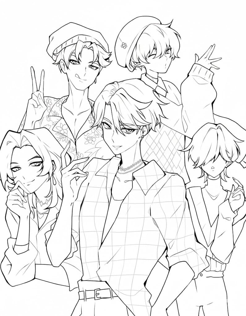 무료 그리다 사자 보이즈