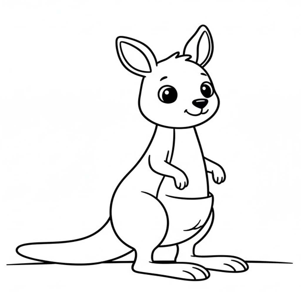 무료로 그리다 캥거루