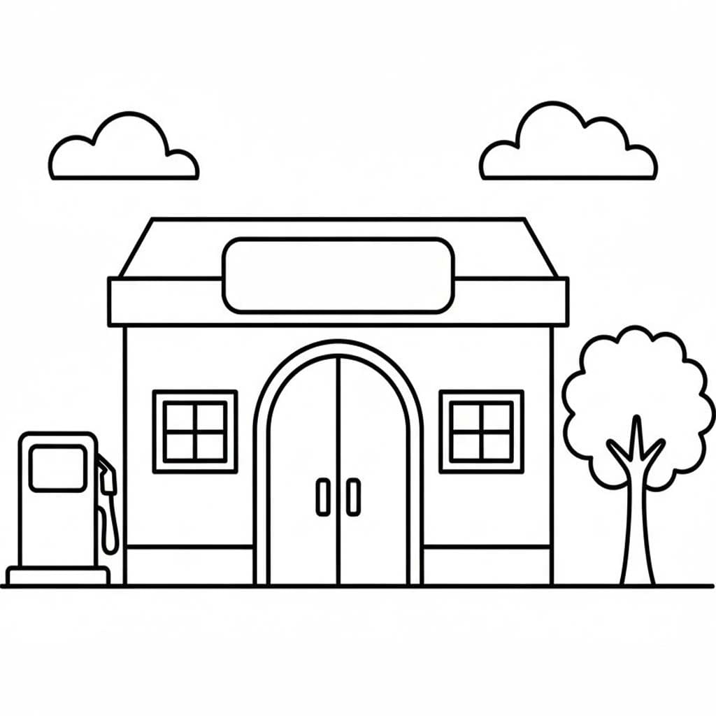 무료로 인쇄 가능 그리다 편의점