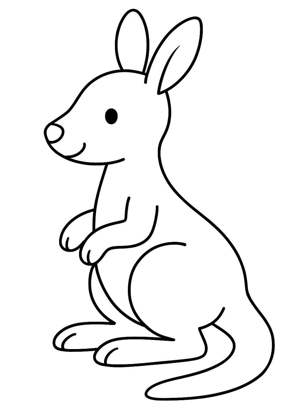 캥거루 색칠하기놀이