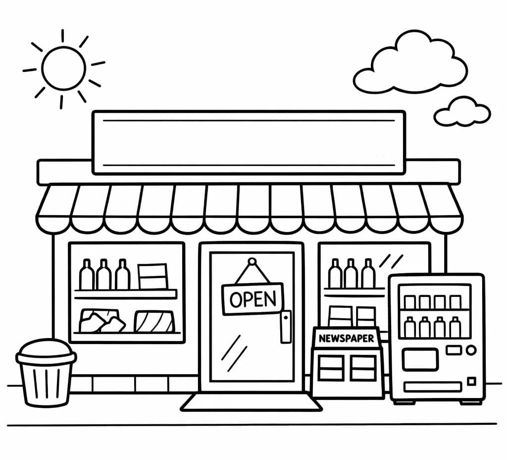 편의점 이미지 그리기