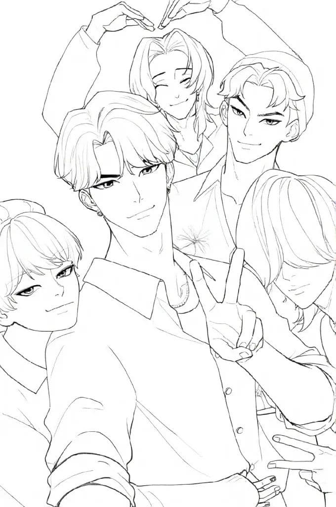 사자 보이즈 이미지 무료로 인쇄 가능