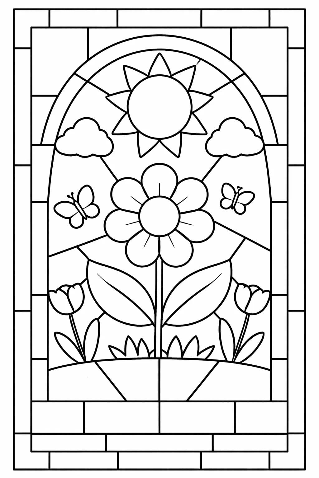 스테인드글라스 색칠하기놀이