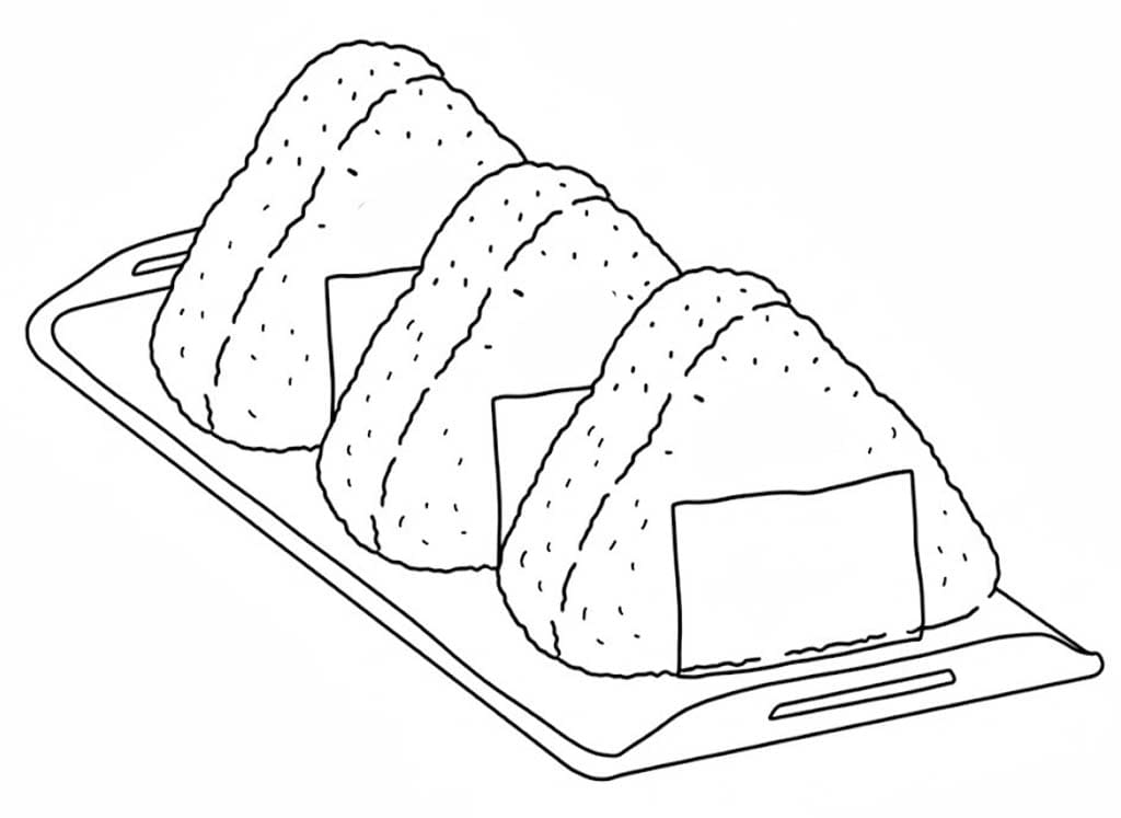 쉬운 주먹밥 그리다