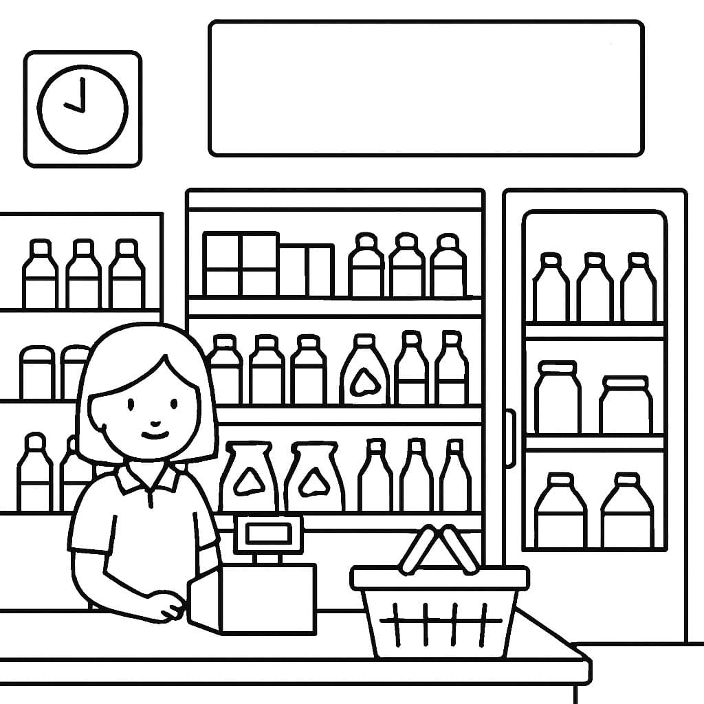 쉬운 편의점 그리다