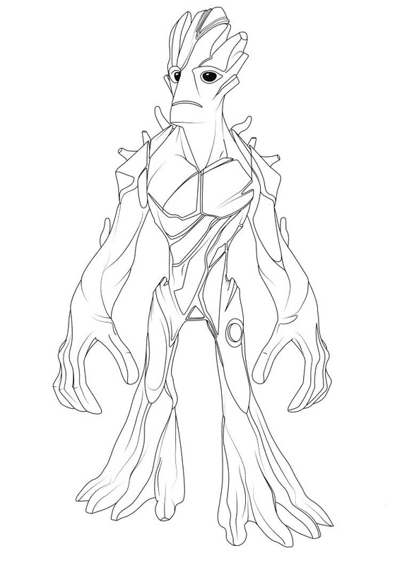 베이식 그루트 그리다