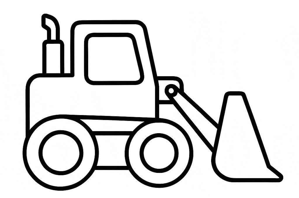 불도저 이미지 인쇄 가능