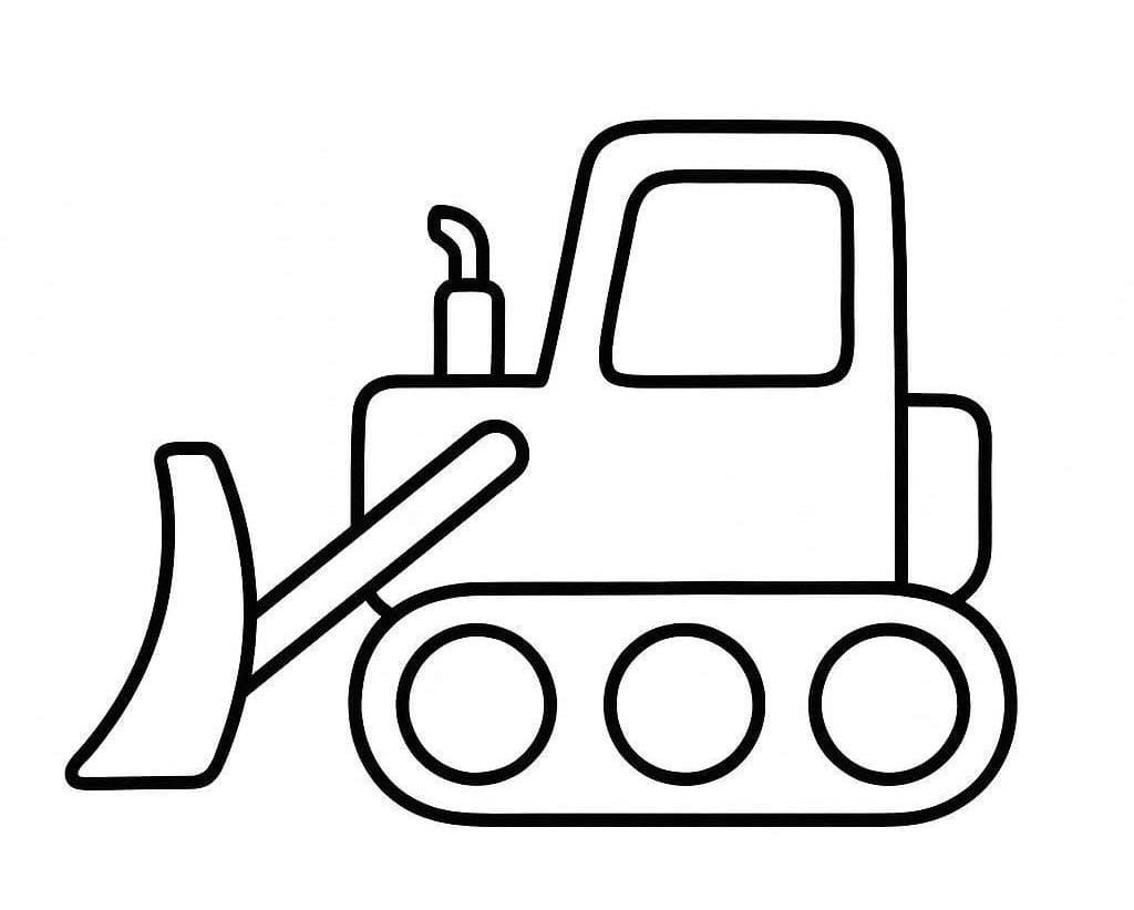 불도저 이미지 인쇄