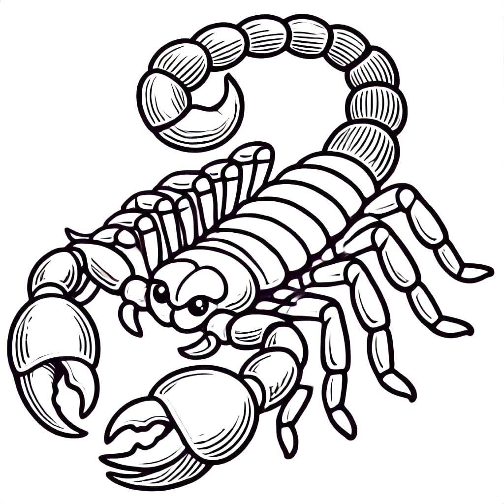 단순한 그리다 전갈