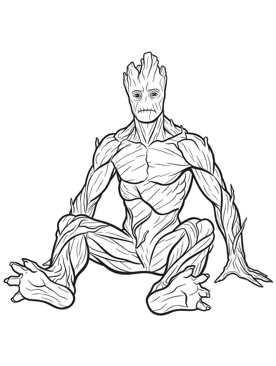 그림 그루트 인쇄 가능