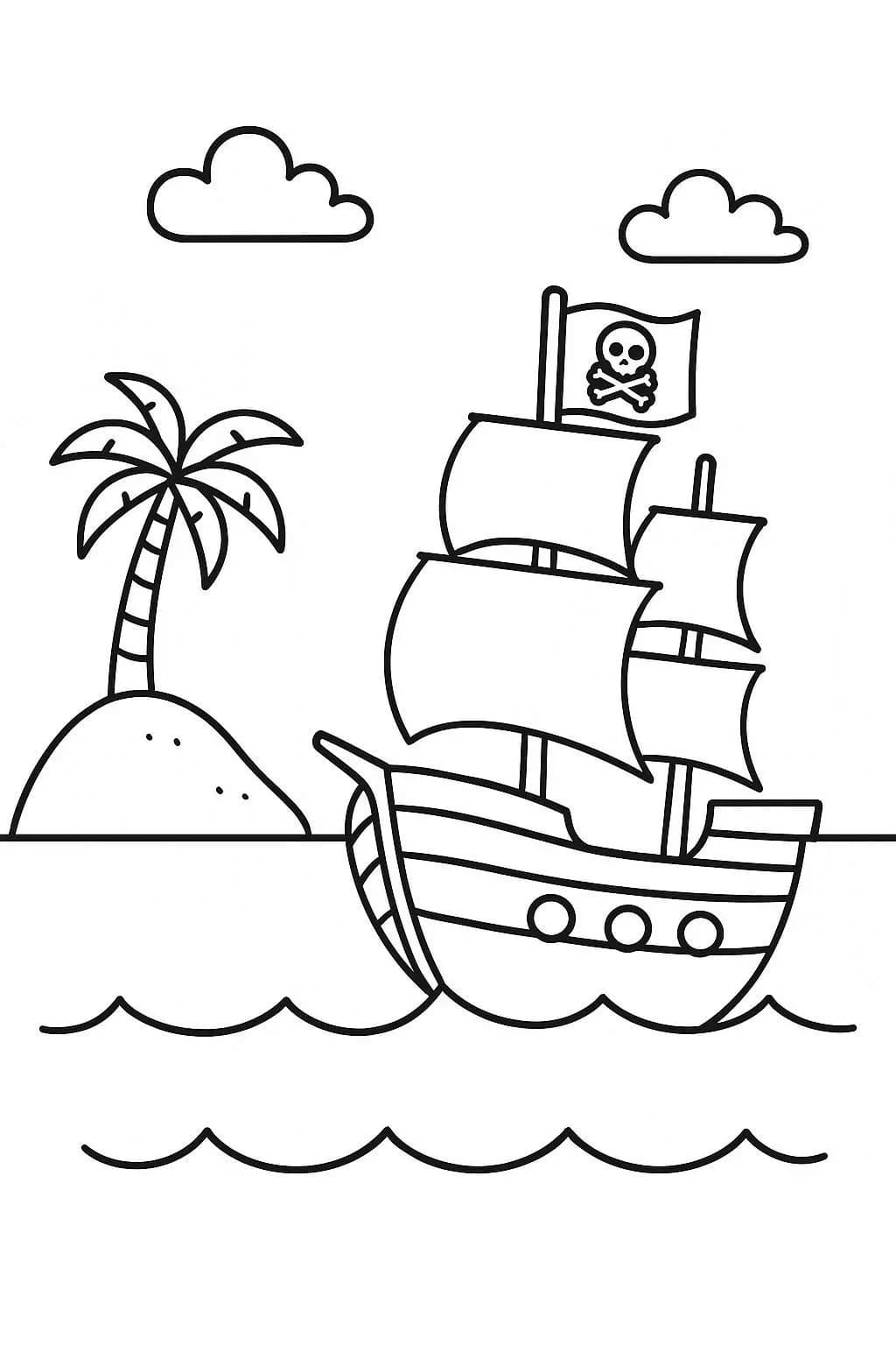 그림 해적선 인쇄