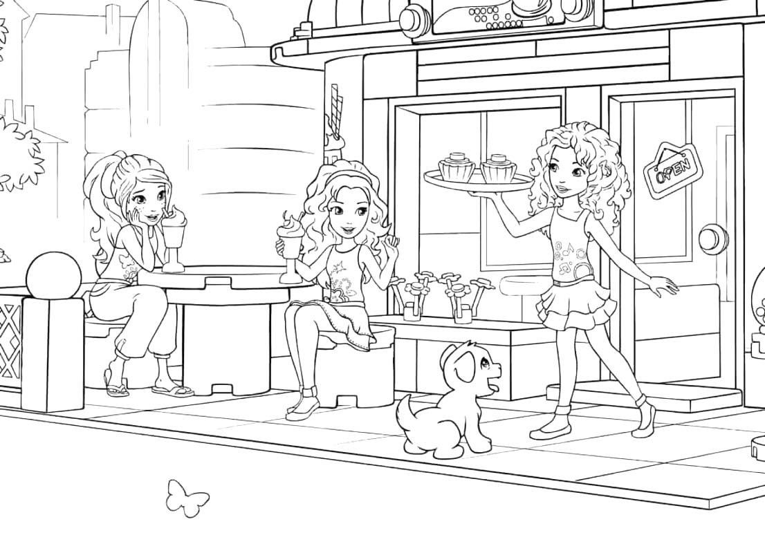 그림 레고 프렌즈 인쇄 가능