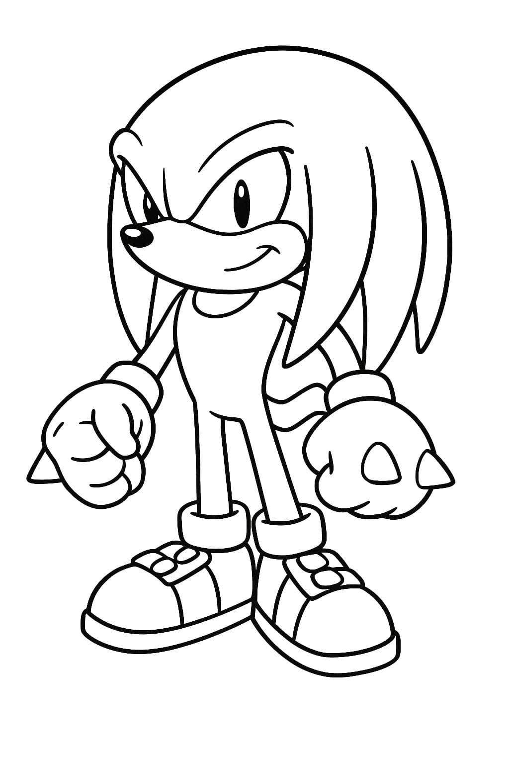 그림 너클즈 무료로 인쇄 가능