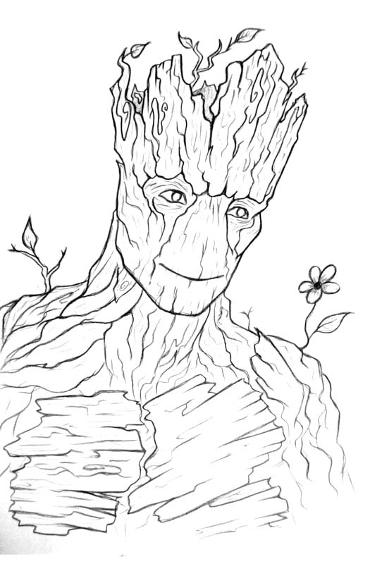 그루트 이미지 인쇄 가능