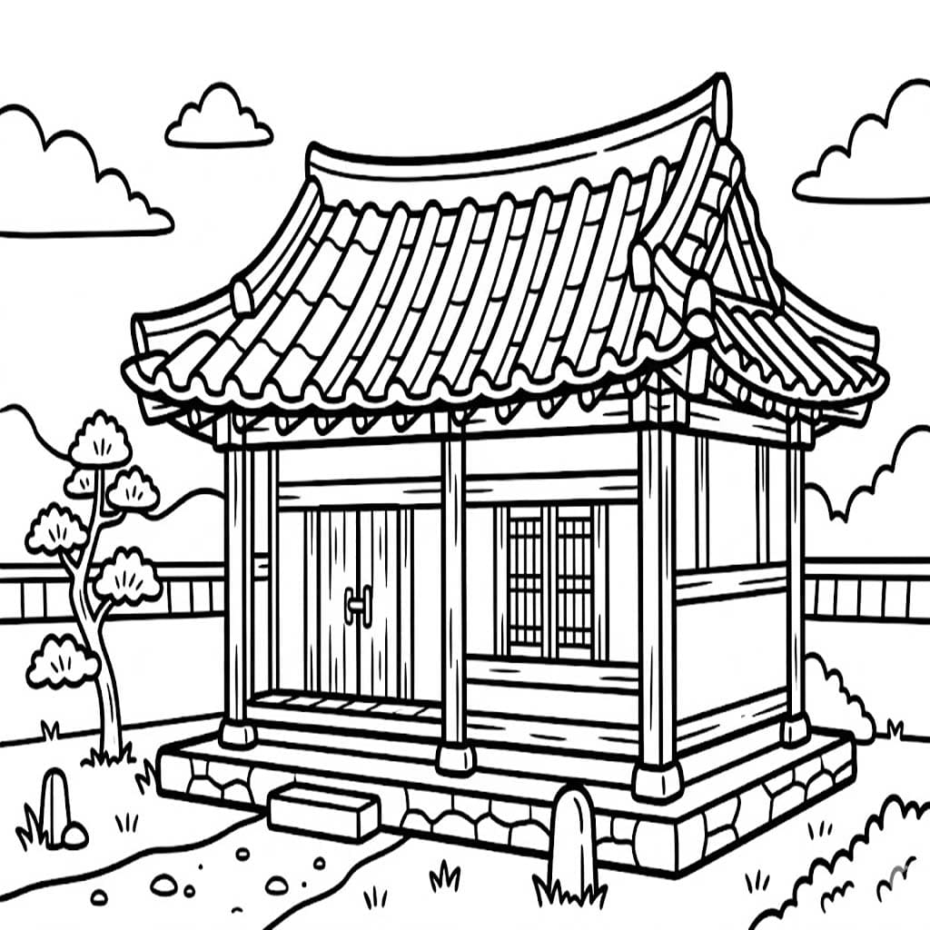 한옥 이미지 단순한