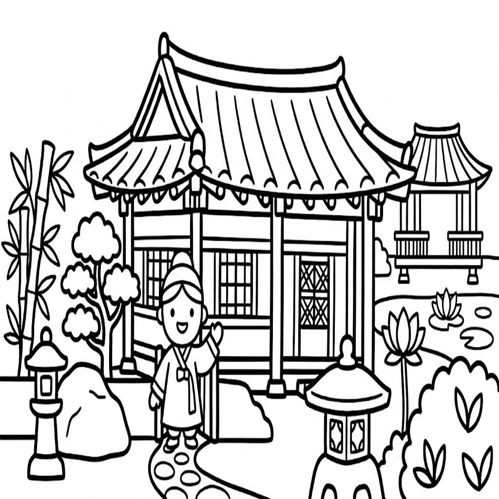 한옥 이미지 인쇄 가능