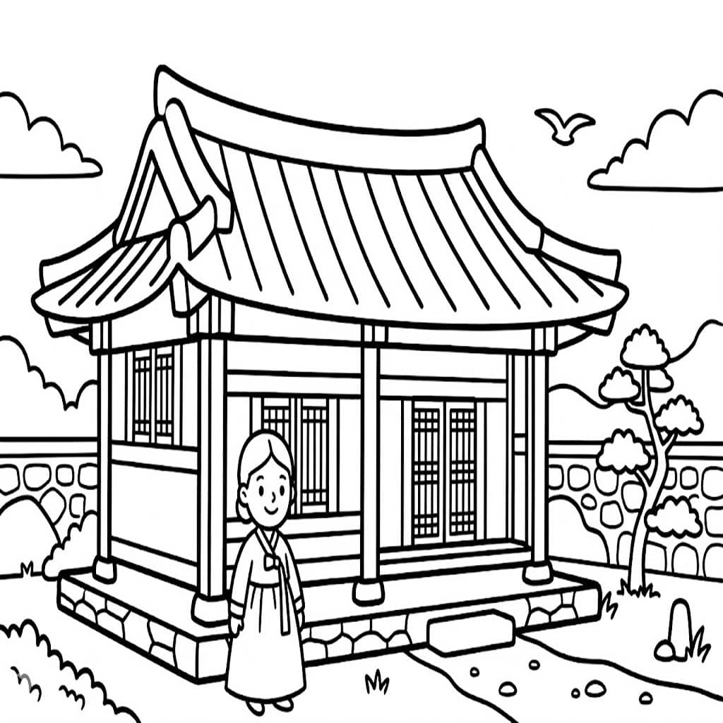 한옥 이미지 무료로 인쇄 가능