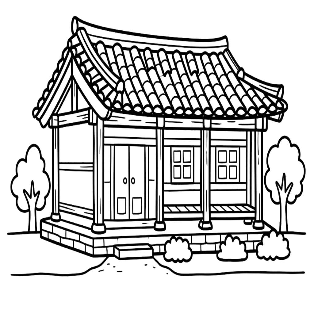 한옥 무료로 인쇄 가능